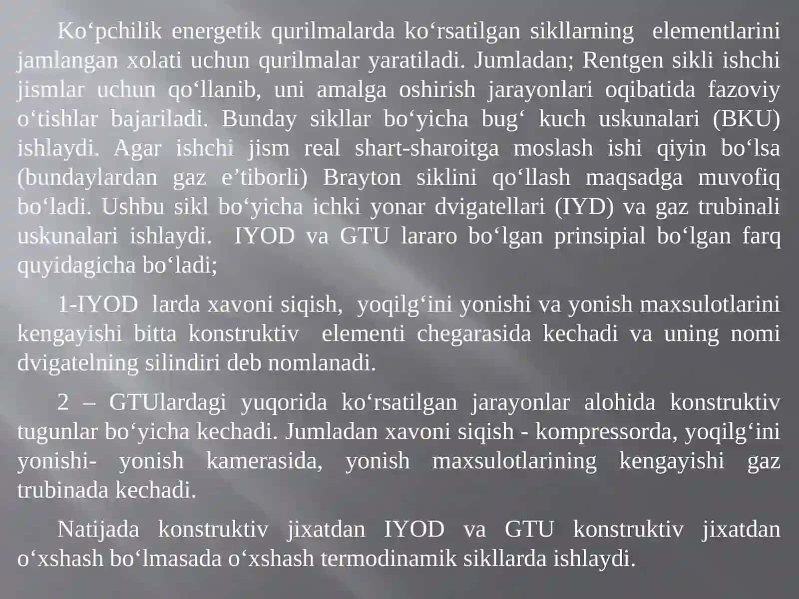 Bug‘-gaz qurilmalari konstruksiyasi, ishlash prinsipi va guruxlari 3