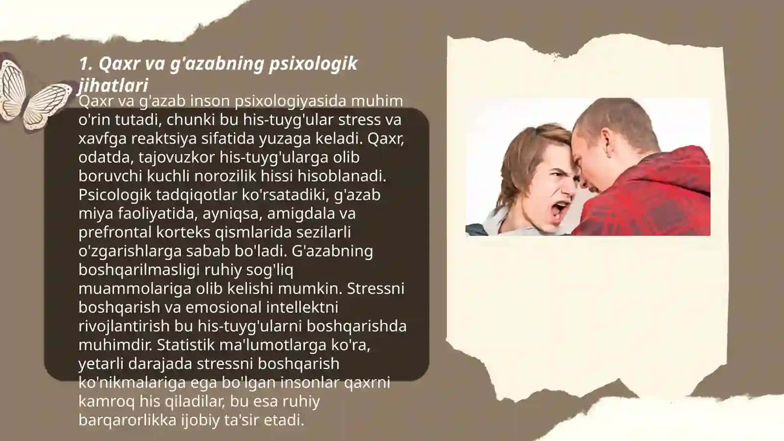 Qaxr va g'azabning Psixologik Jihatlari 3