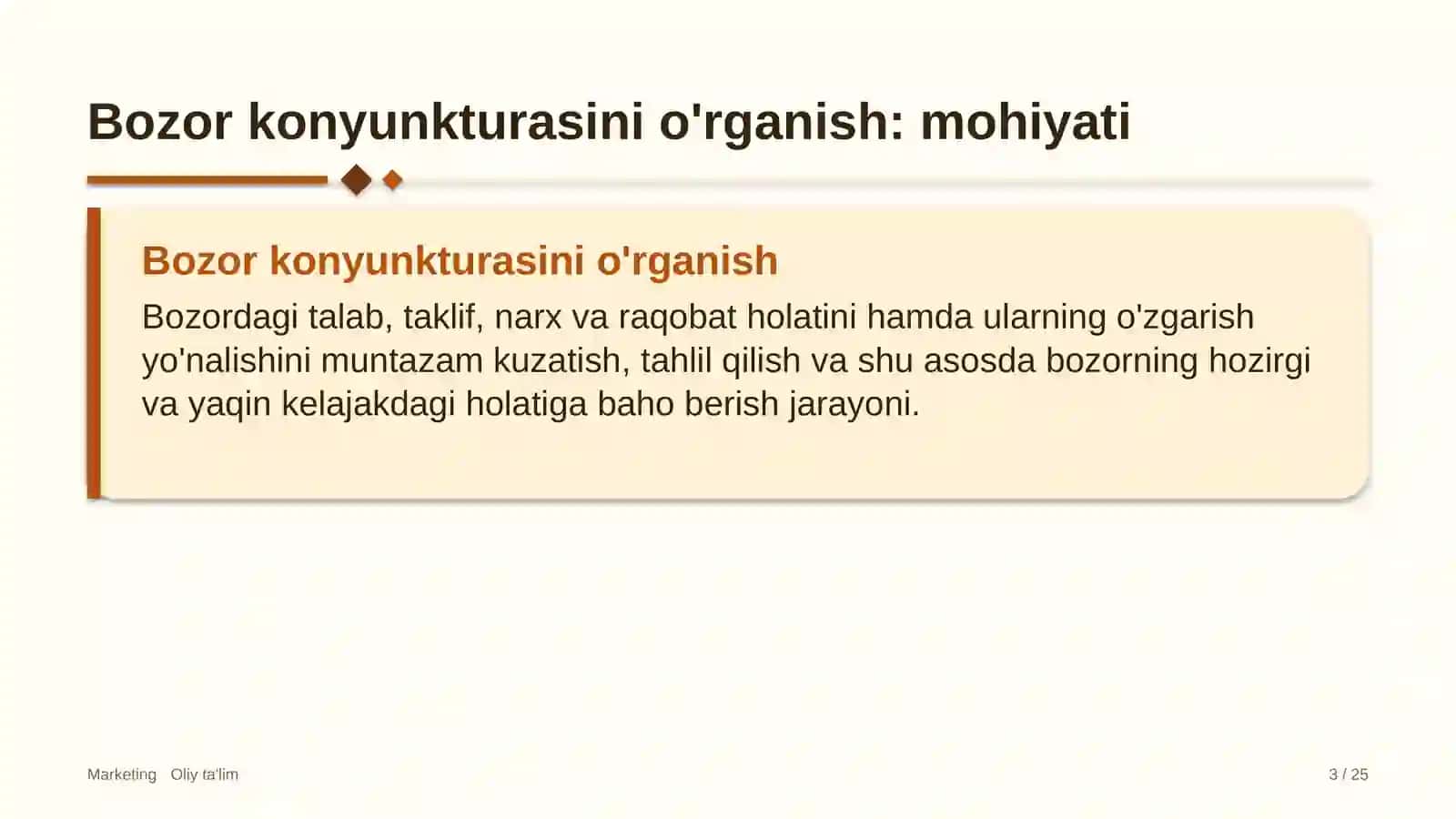 avtomobil bozorlarida bozor konyunkturasini o'rganish 7618 3