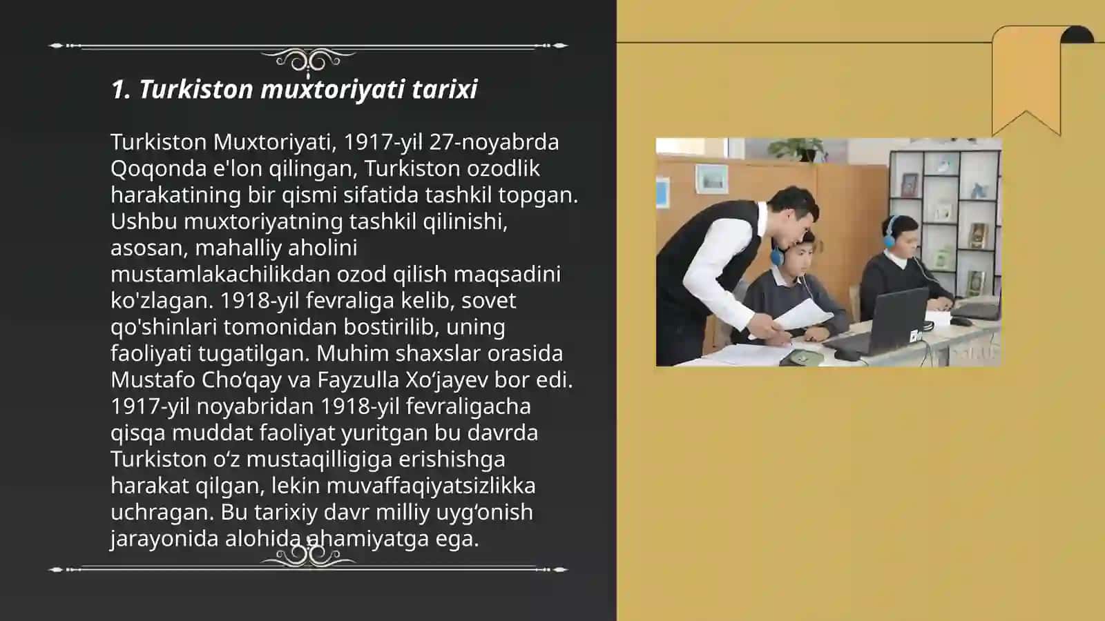 Turkiston Muxtoriyatining tashkil topishi va boshqaruv tizimi 3
