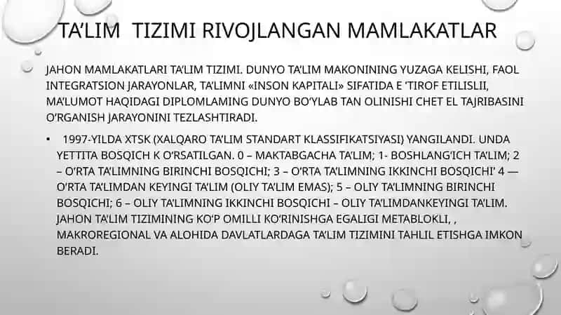 Umumiy pedogogika Rivojlangan xorijiy Mamlakatlarda taʼlim tizimi 3