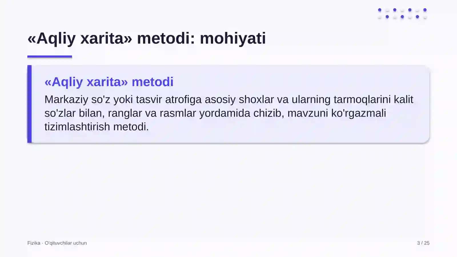 fizika darslarida aqliy xarita metodidan foydalanish 8185 3
