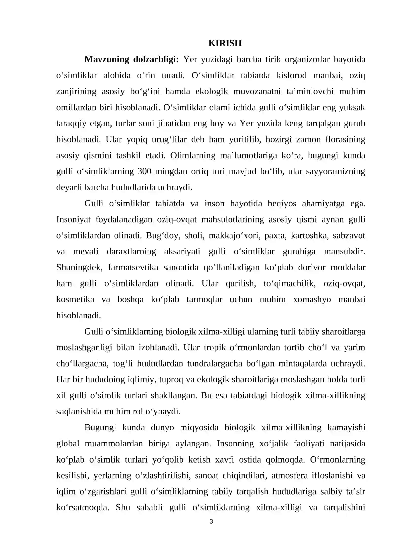 GULLI OʻSIMLIKLARNING XILMA-XILLIGI VA TARQALISHI 3