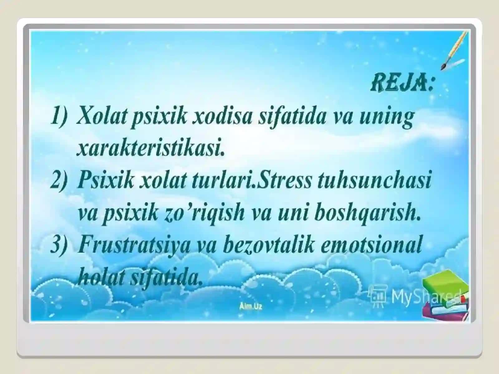 Raxmatova Mohinurning Psixologiya va yosh psixologiyasi 3