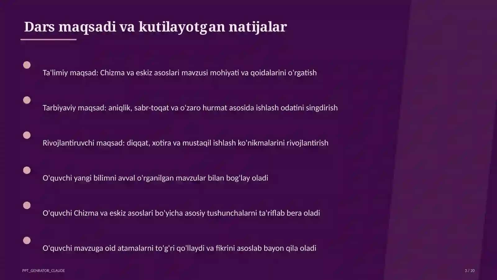 Chizma va eskiz asoslari (6-sinf) 3