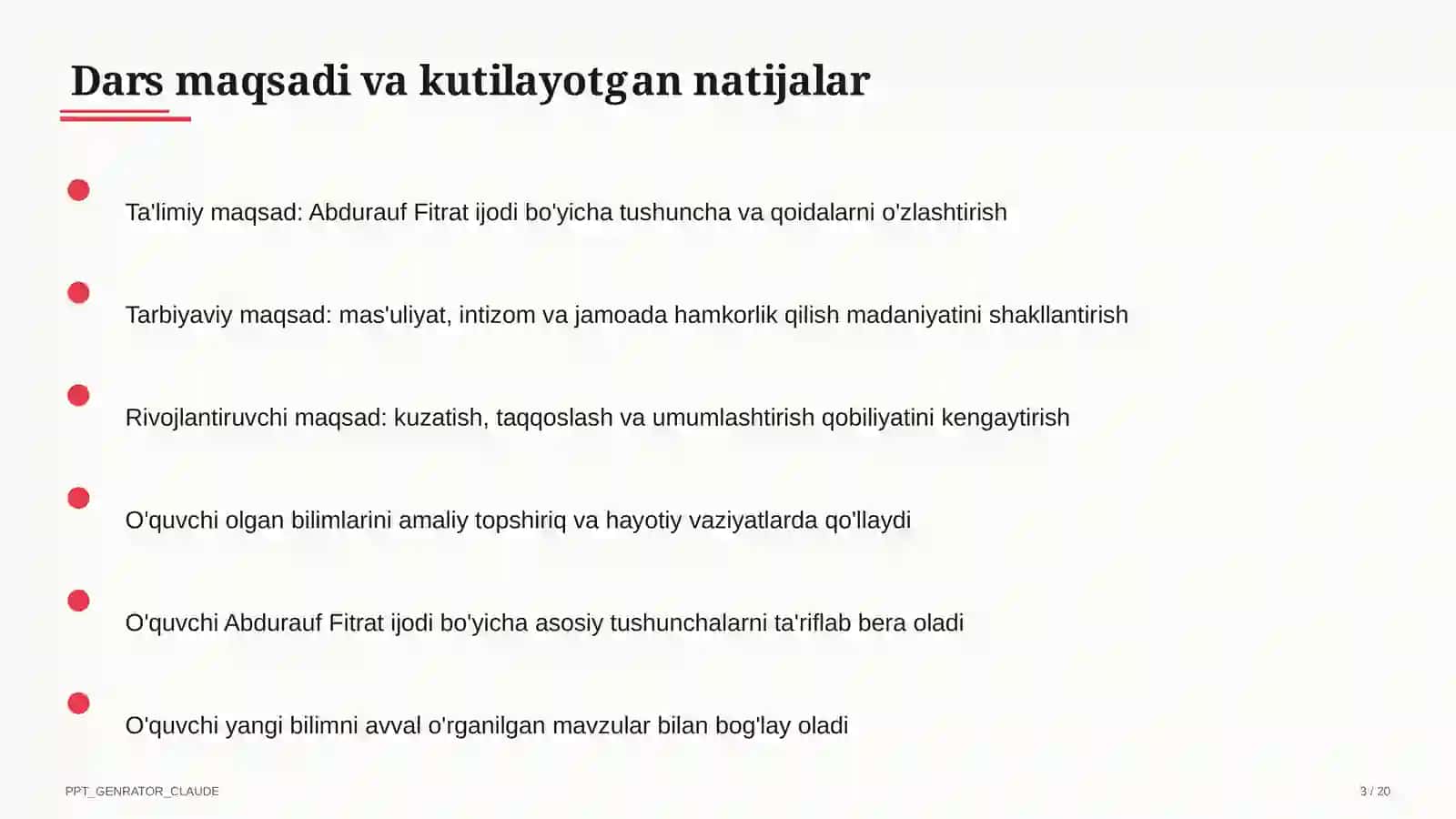 Abdurauf Fitrat ijodi (9-sinf) 3