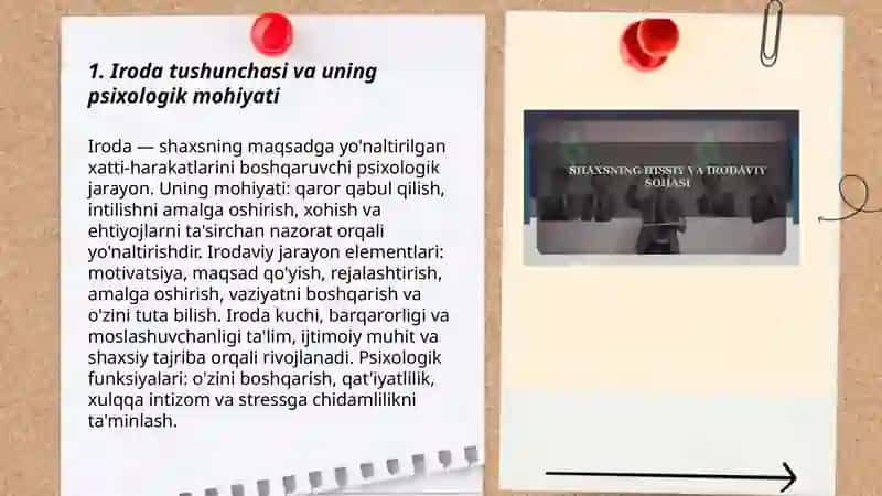 Iroda tushunchasi va uning psixologik mohiyati 3