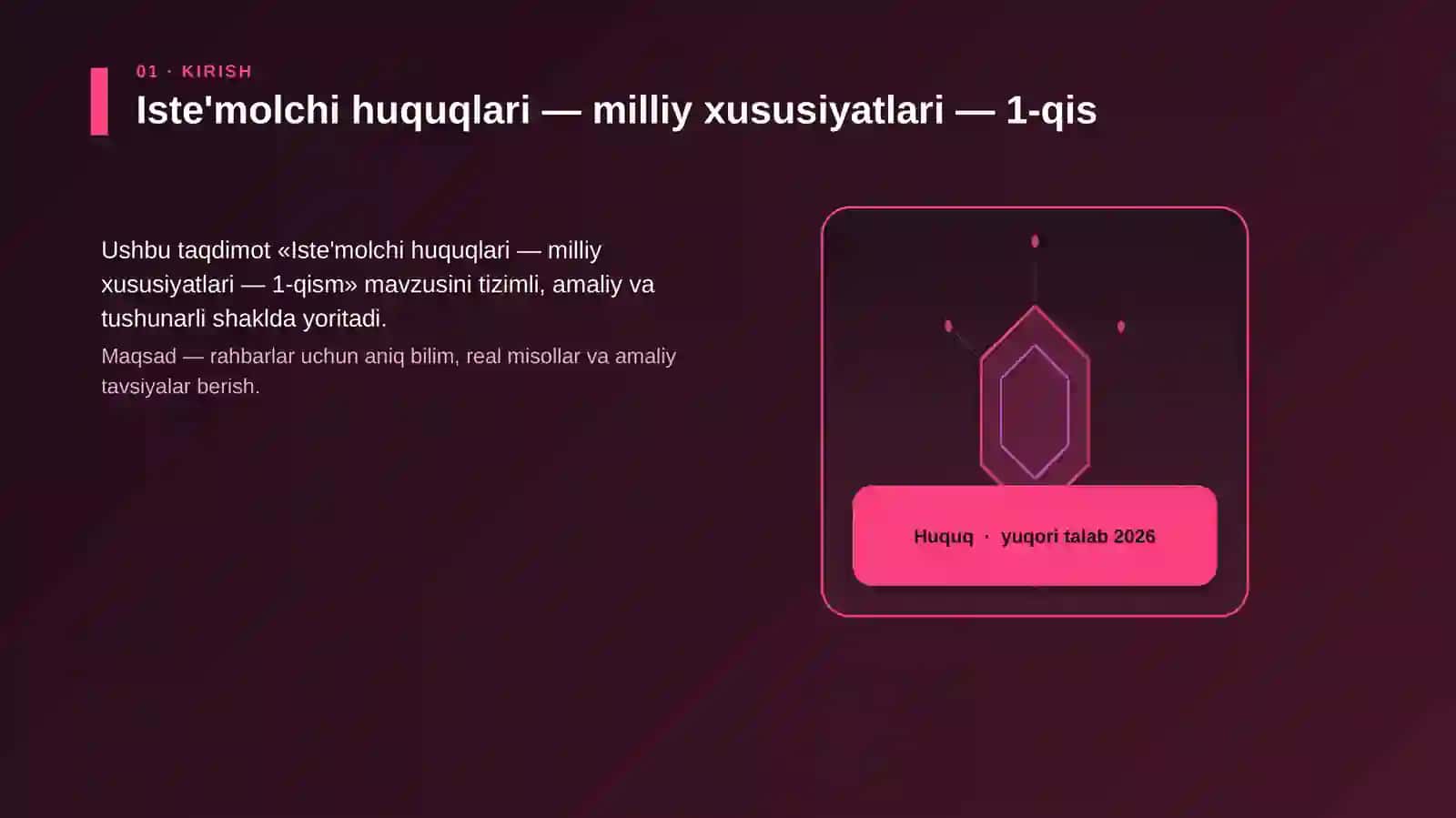 Iste'molchi huquqlari — milliy xususiyatlari — 1-qis 3