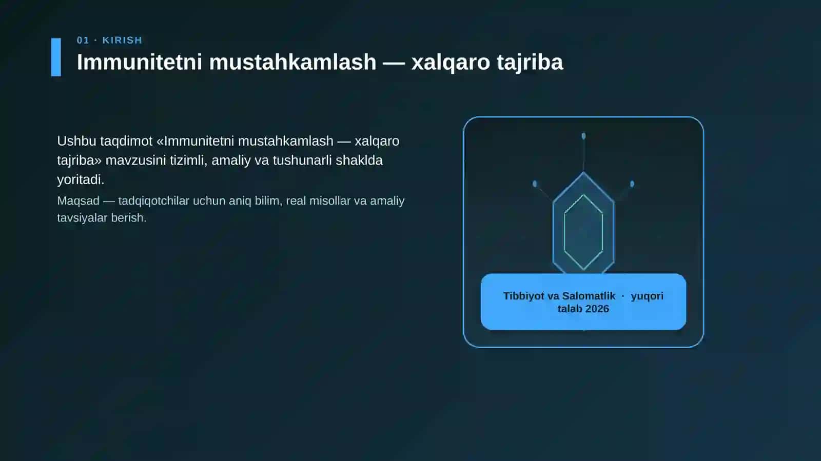 Immunitetni mustahkamlash — xalqaro tajriba 3