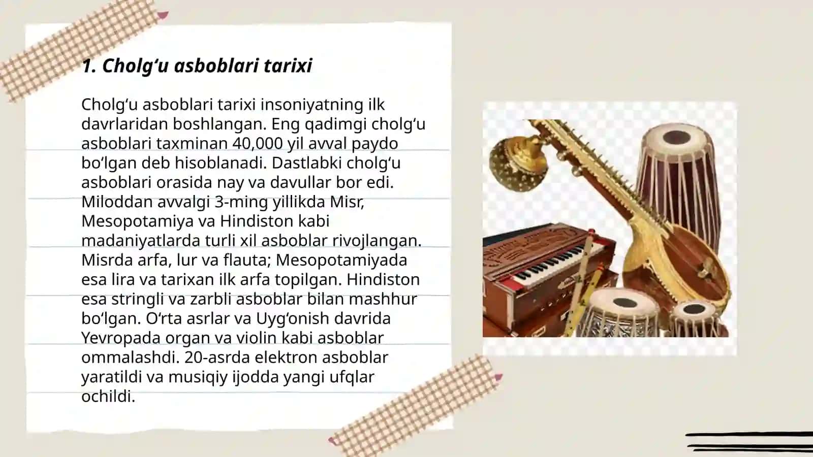 Cholgʻu asboblari 3
