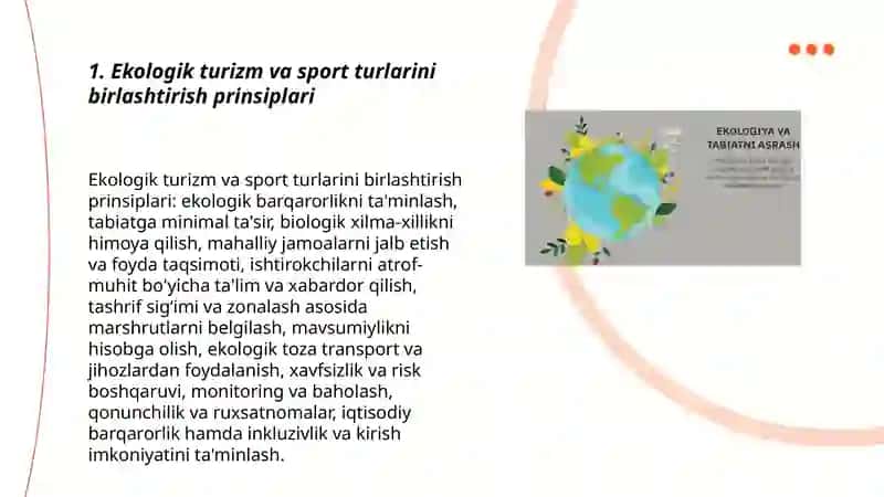Ekologik turizm va sportning integratsiyasi 3