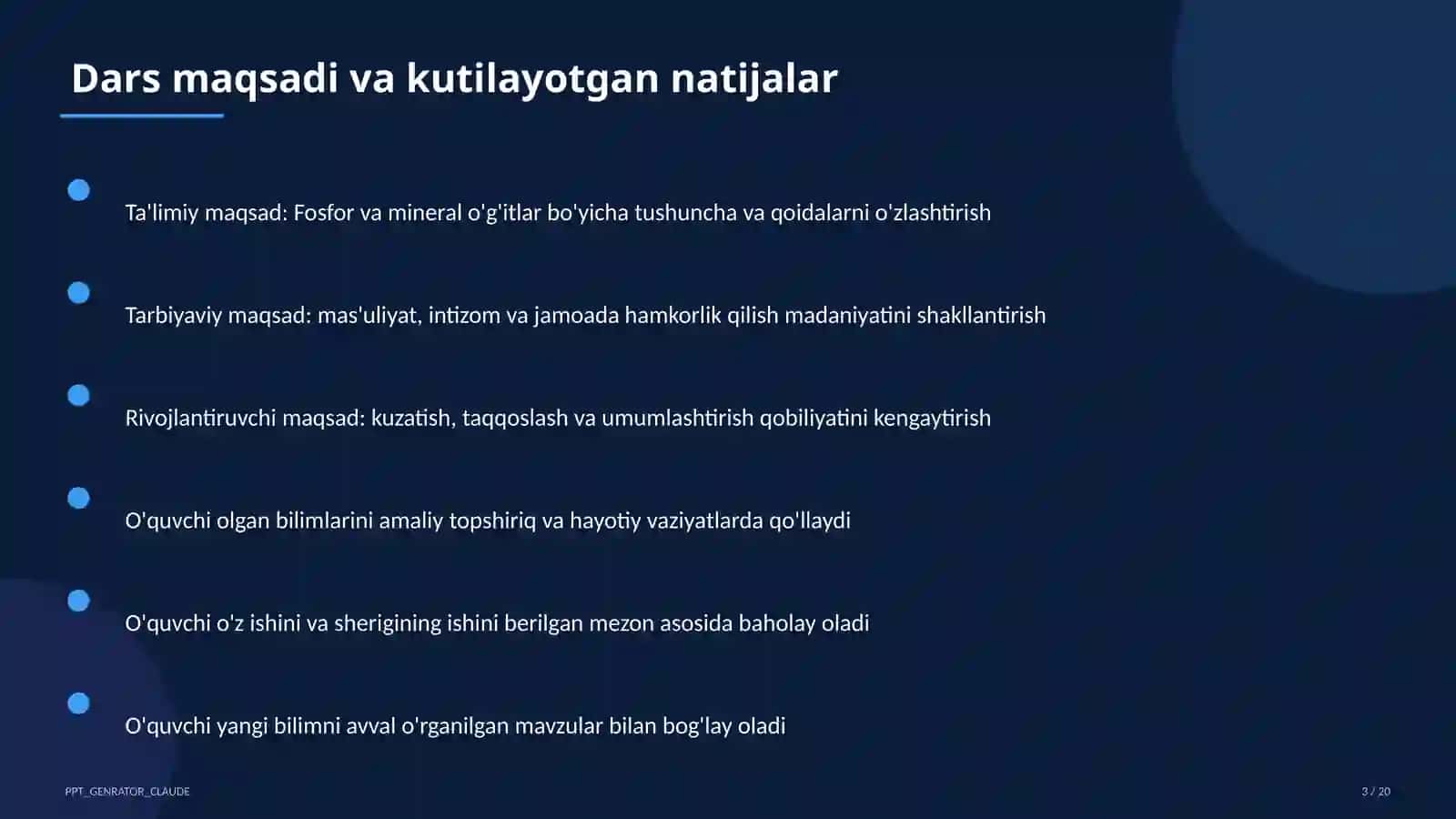 Fosfor va mineral o'g'itlar (9-sinf) 3