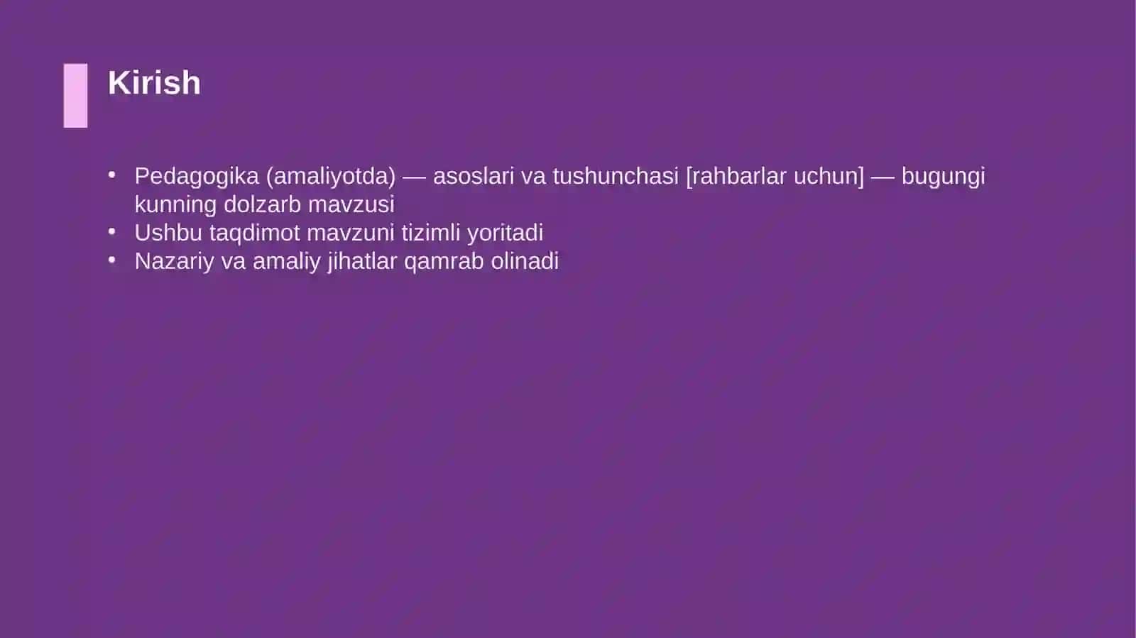 Pedagogika (amaliyotda) — asoslari va tushunchasi [rahbarlar uchun] 3