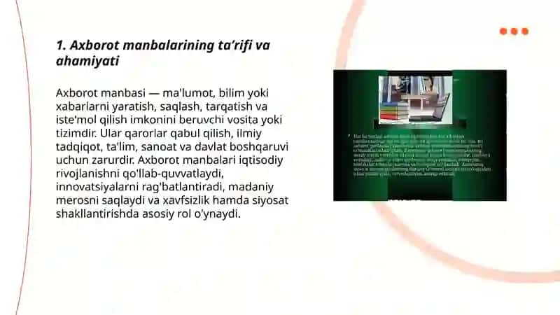Axborot manbalari va ularning turlari 3