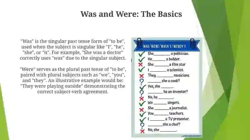 Was - Were Presentation 3