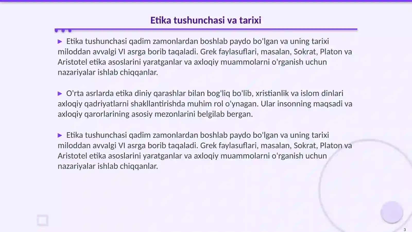 Etikaning mohiyati va ahamiyati 3