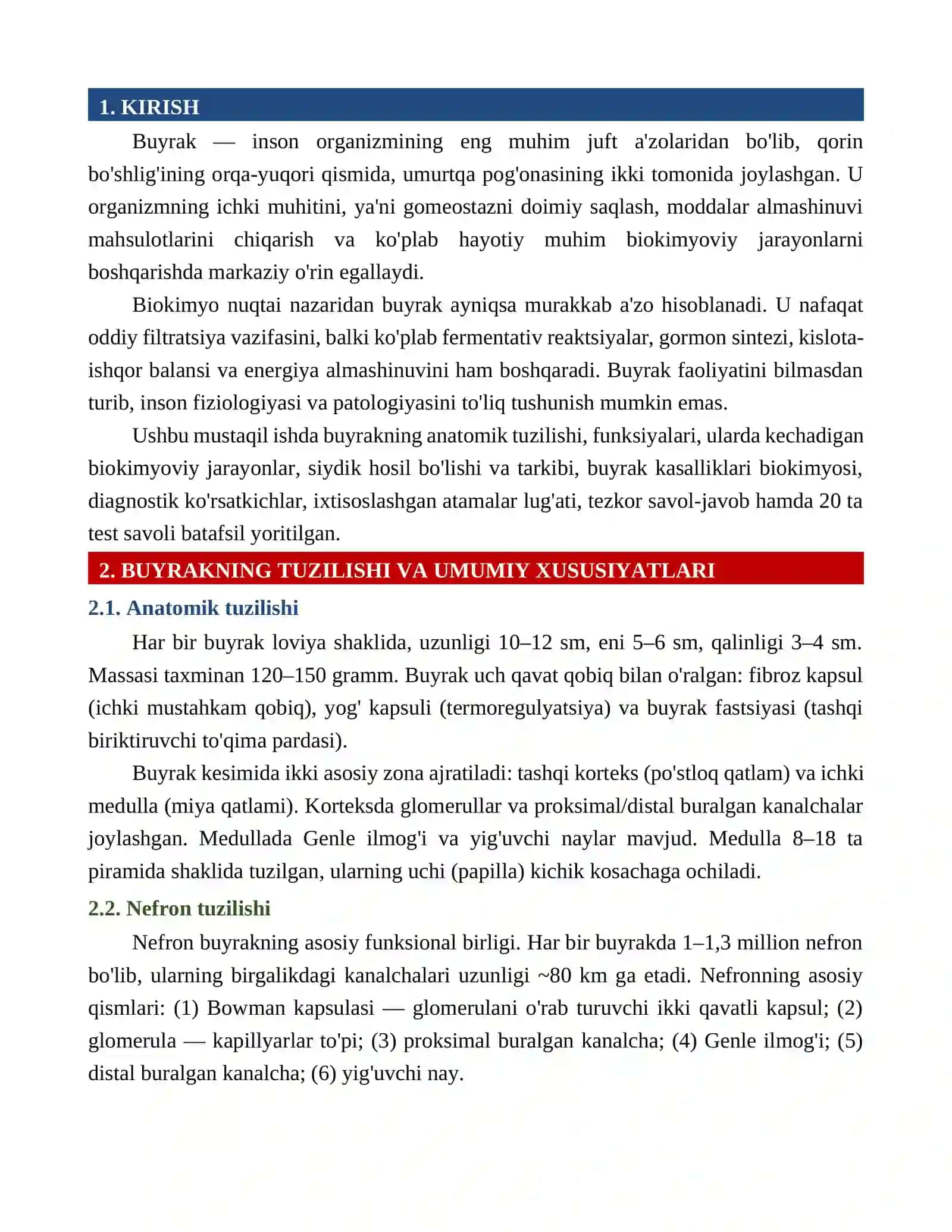 BUYRAK BIOKIMYOSI MUSTAQIL ISH 3