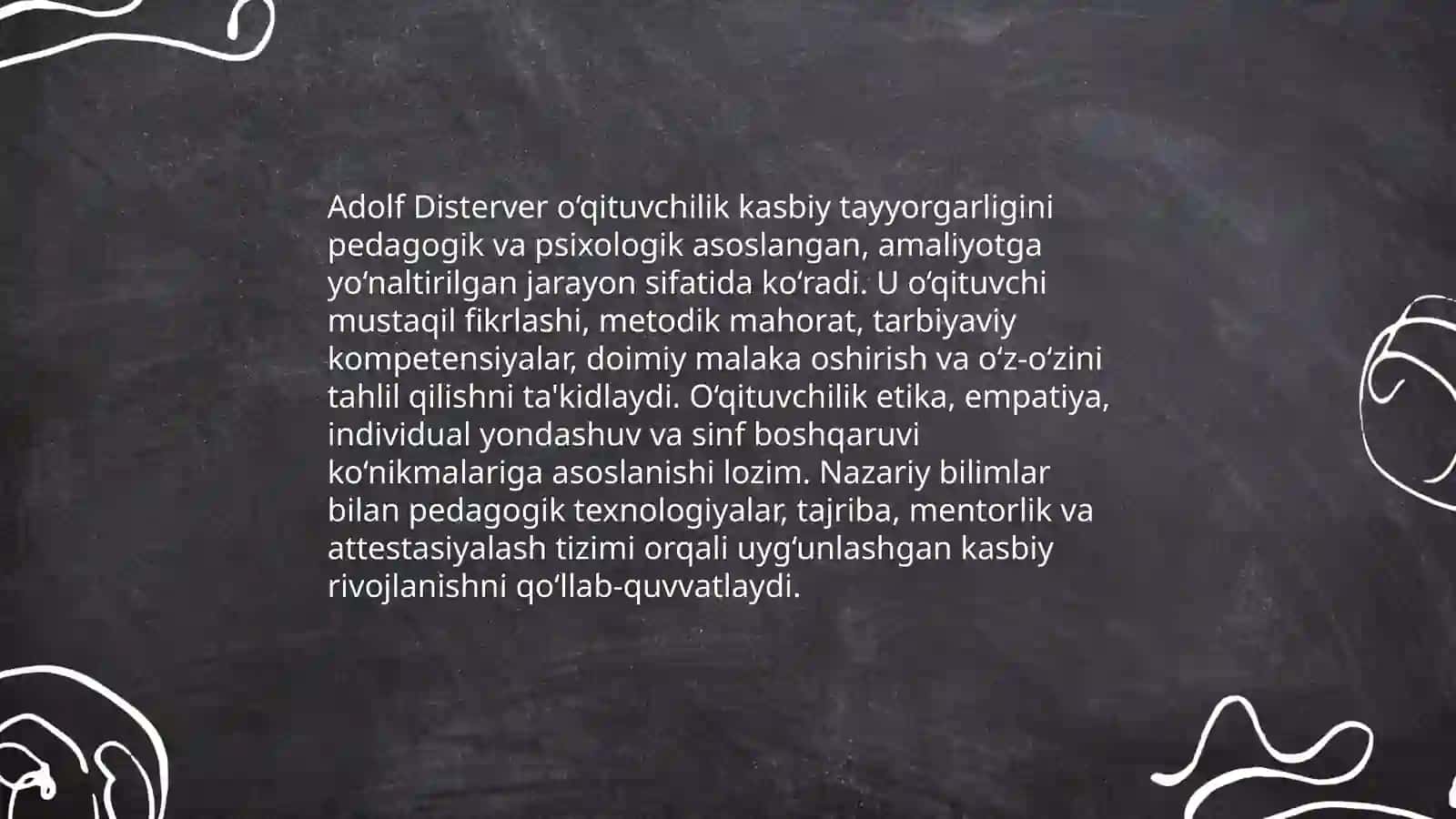 K.D. Ushiniskiyning pedagogik gʻoyalari.L.M.Tolstoyning pedagogik qarashlari 3