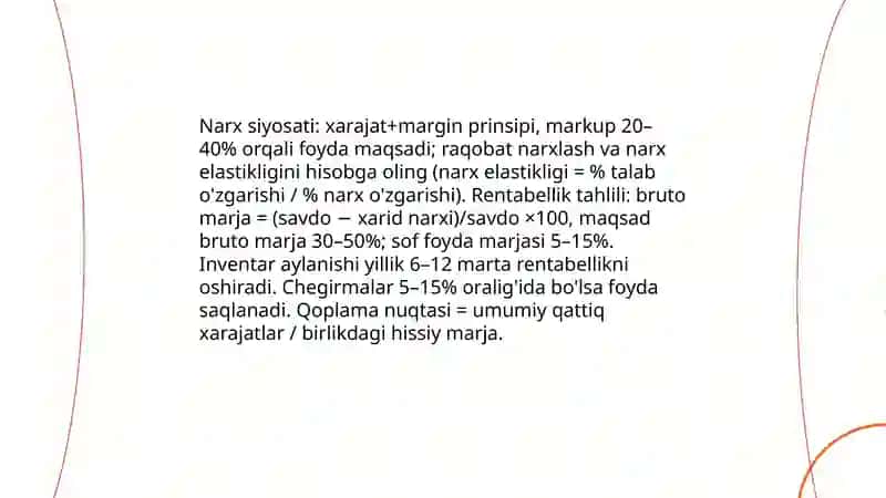 Dorixonalar foydasini ko'paytirish negizlari 3