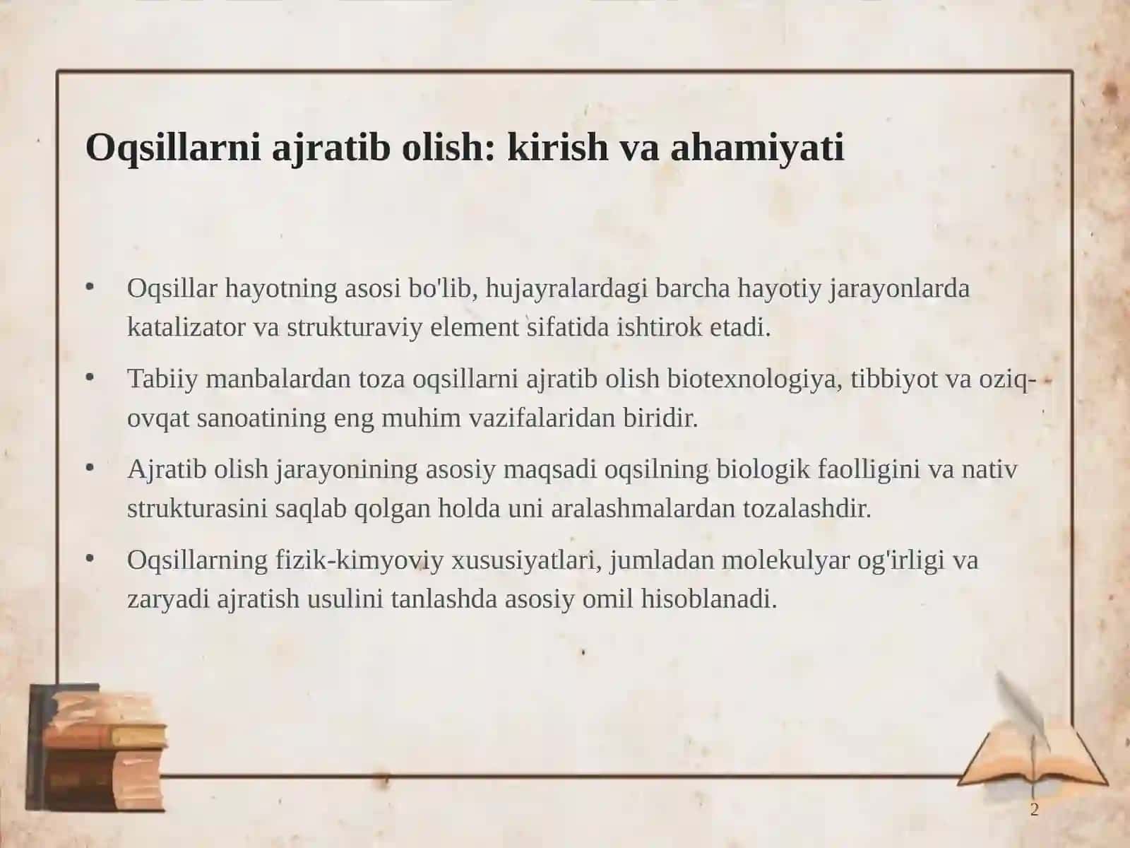 Oqsillarni Tabiiy Manbalardan Ajratib Olish 3