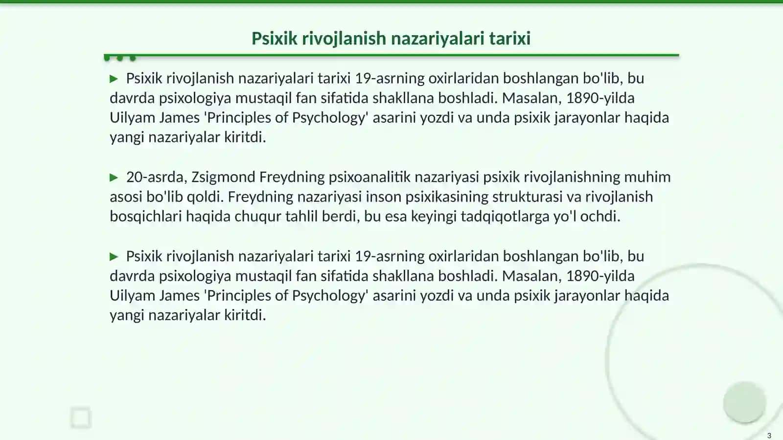 Psixik rivojlanish haqidagi yanglish konsepsiyalarining tanqidi 3