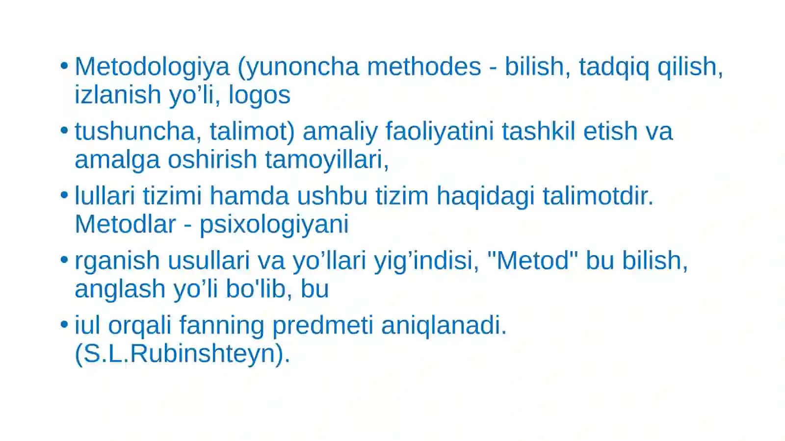 Umumiy psixologiyaning ilmiy tadqiqot metodlari 3