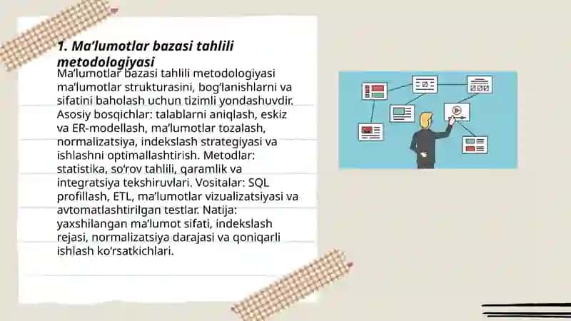 Ma’lumotlar bazasi tahlili metodologiyasi 3