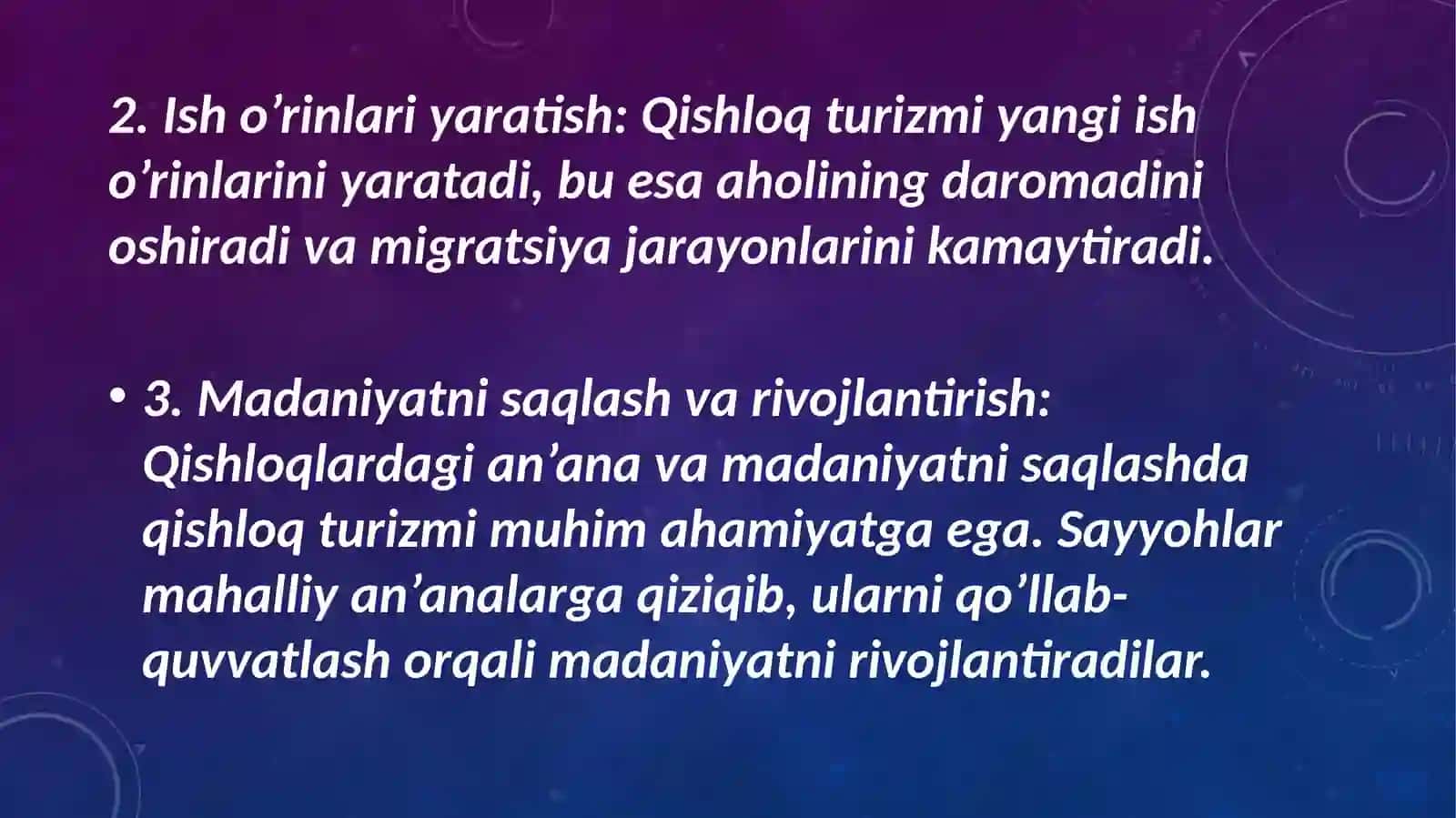 Qishloq turizimini rivojlantirishdagi xalqaro modellar 3