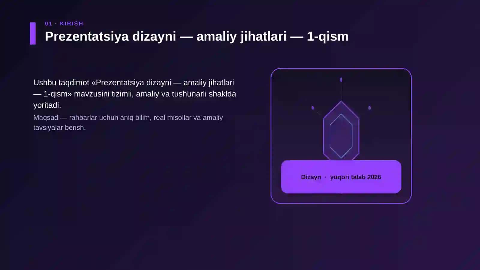 Prezentatsiya dizayni — amaliy jihatlari — 1-qism 3