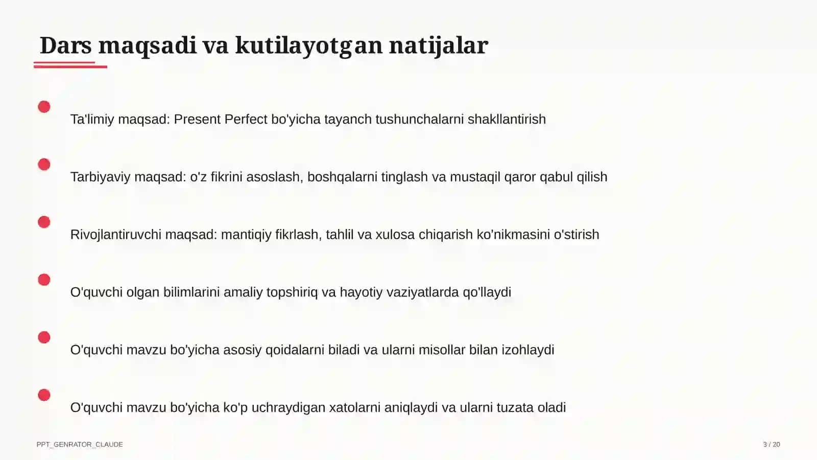 Present Perfect (8-sinf) 3