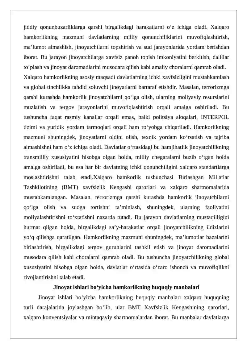 Davlatlarning jinoyat ishlari bo‘yicha xalqaro hamkorligi 3