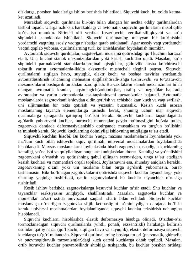 Кesib ishlov berish moslamalari 3