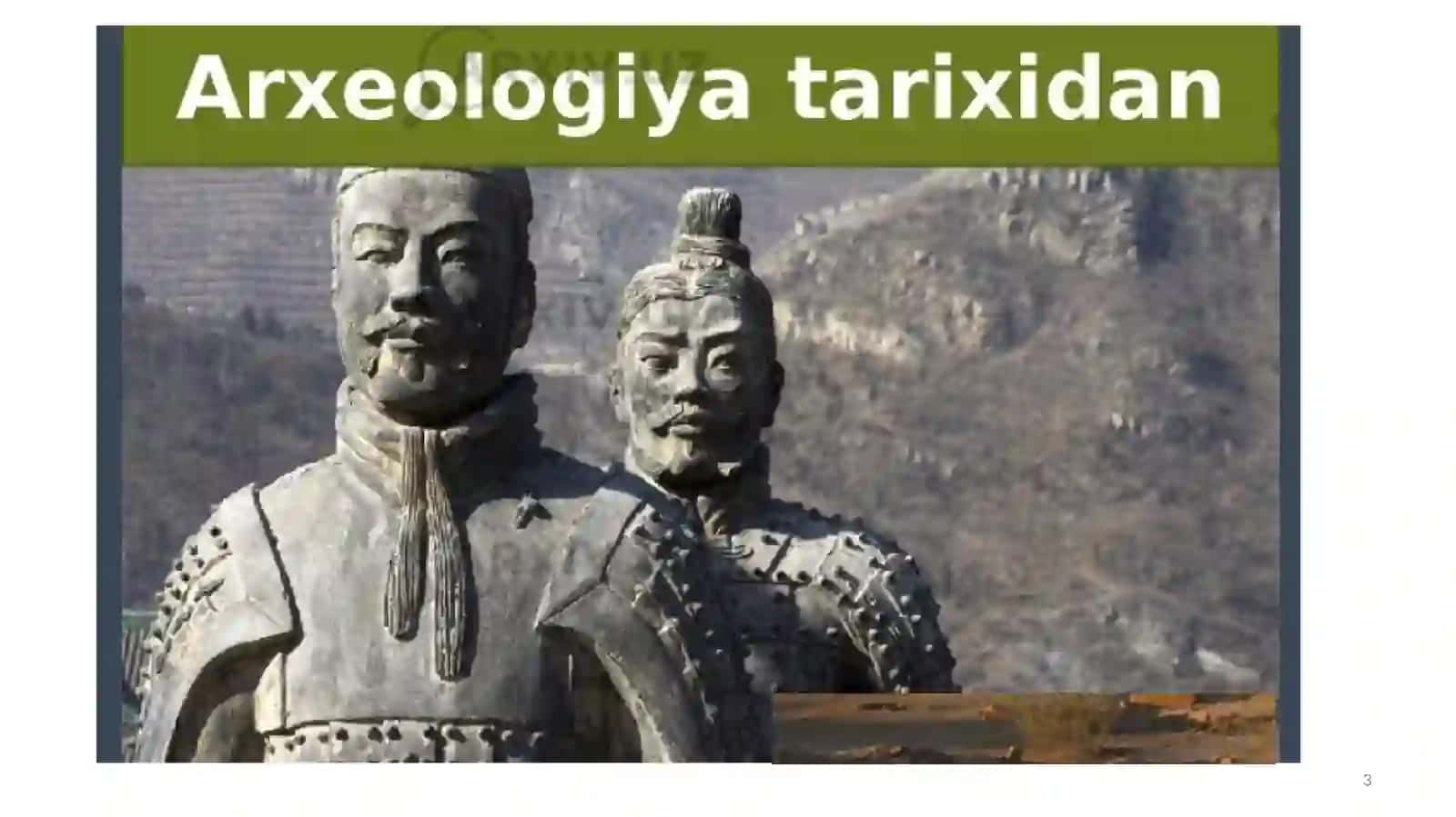 О‘lkashunoslik tarixini о‘rganishda arxeologik va me’moriy yodgorliklarning o`rni 3