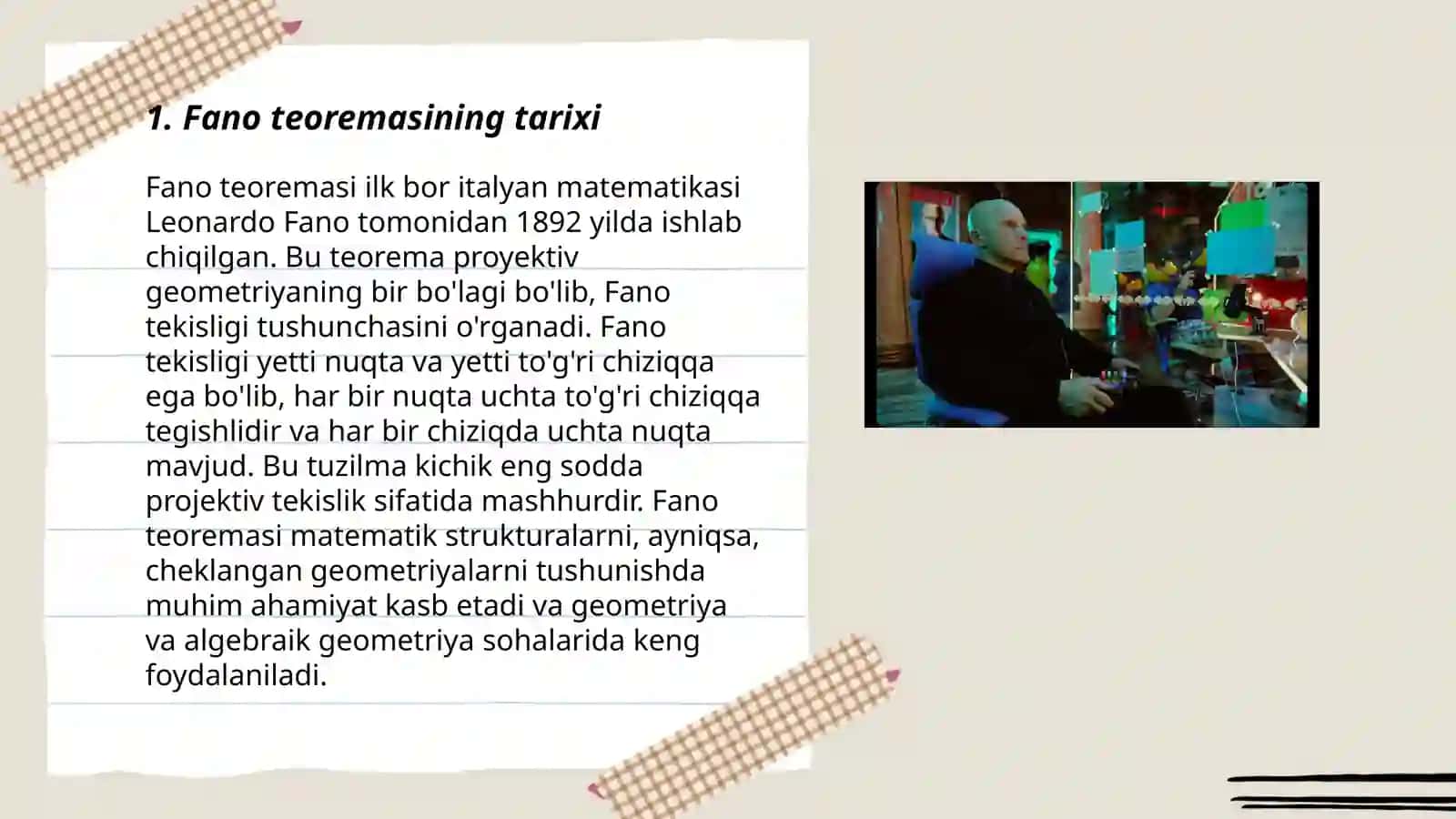 Fano teoremasi 3