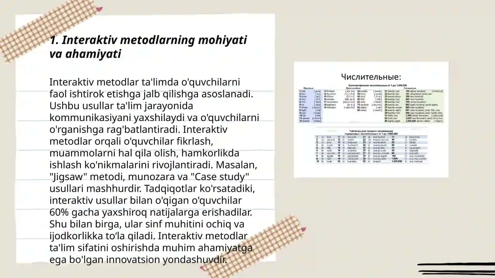 Interaktiv metodlarning mohiyati va ahamiyati 3