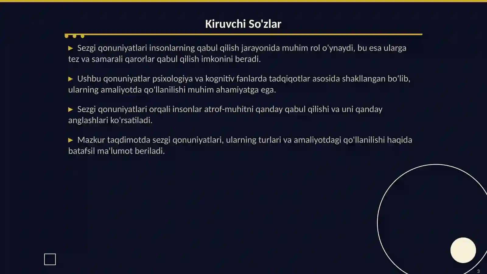 Sezgi Qonuniyatlari: Teoriyalar va Amaliyot 3