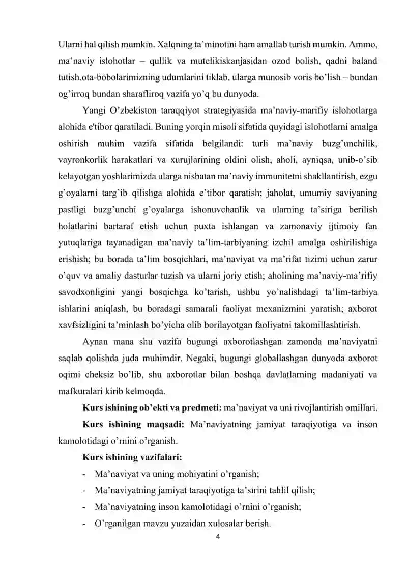 Ma’naviyatning jamiyat taraqiyotiga va inson kamolotidagi o'rni 3