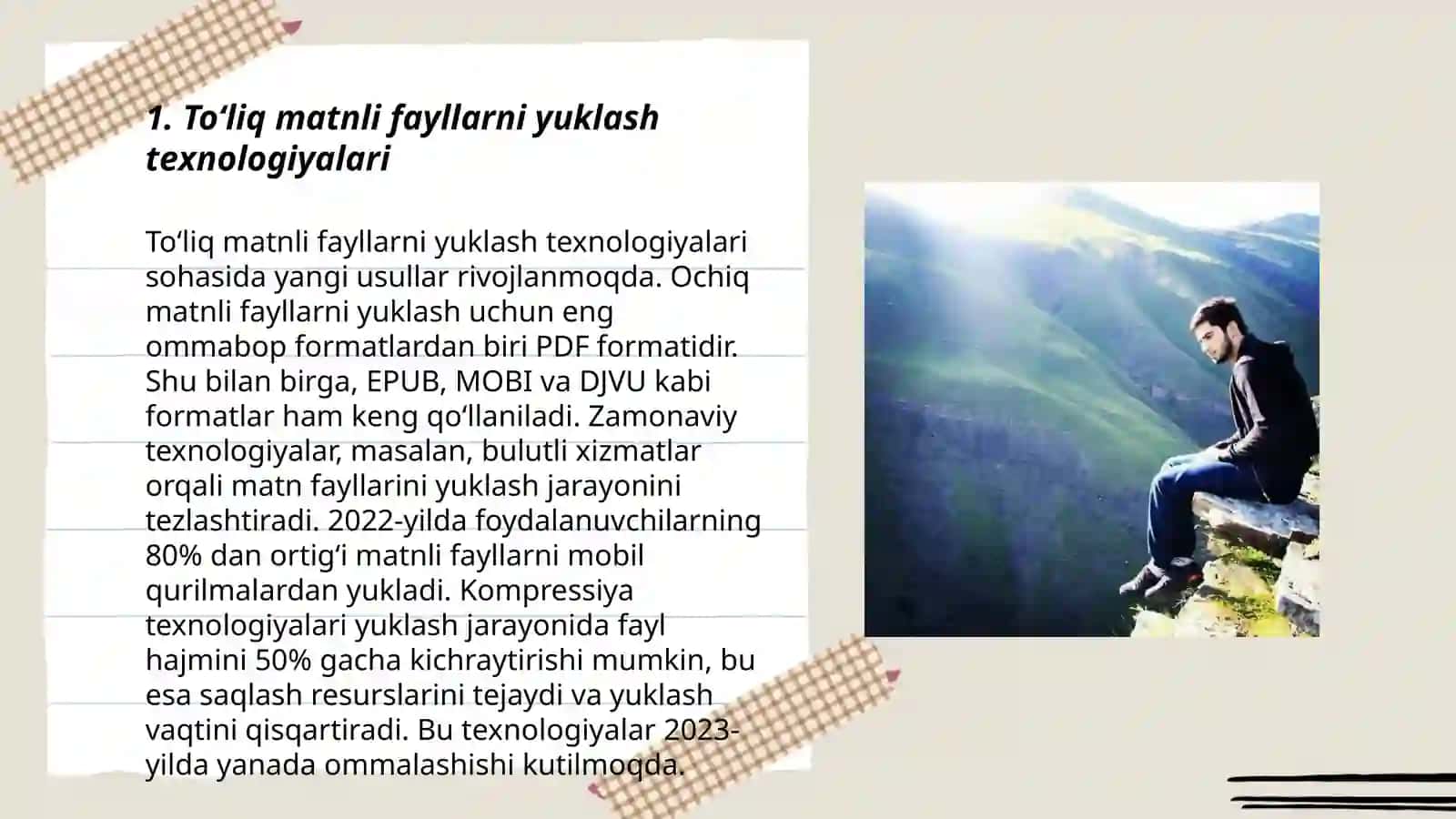 Toʻliq matnli fayllarni yuklash texnologiyalari 3