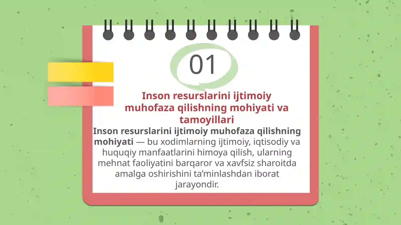 Inson resurslarini ijtimoiy muhofaza qilish 3