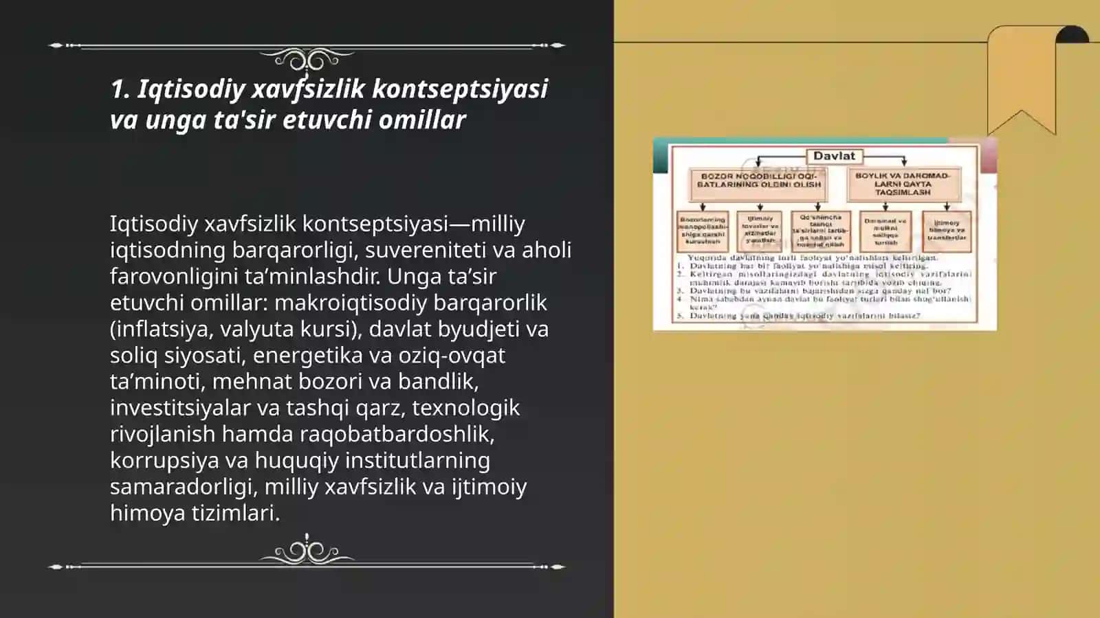 Davlatning iqtisodiy hafsizligi va uning taminlanishidagi ustuvor yonalishlar 3
