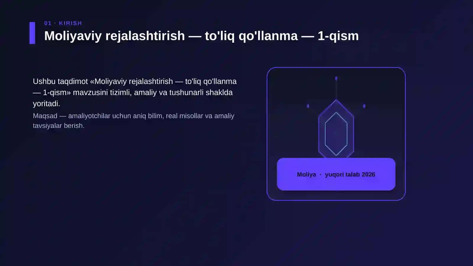 Moliyaviy rejalashtirish — to'liq qo'llanma — 1-qism 3