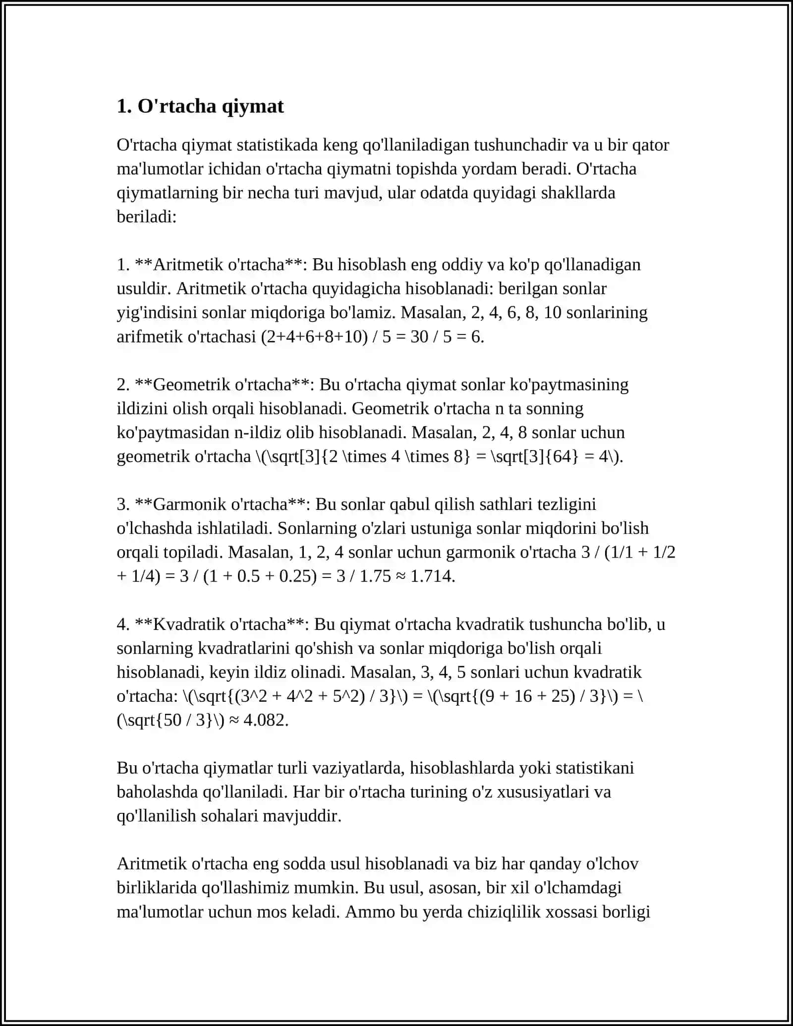 MATEMATIK KUTILISH VA DISPERSIYA XOSSALARI 3