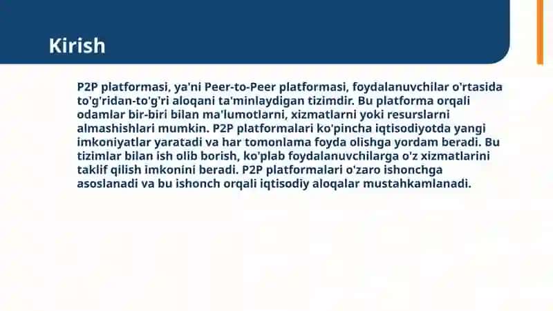 P2P PLATFORMASI 3