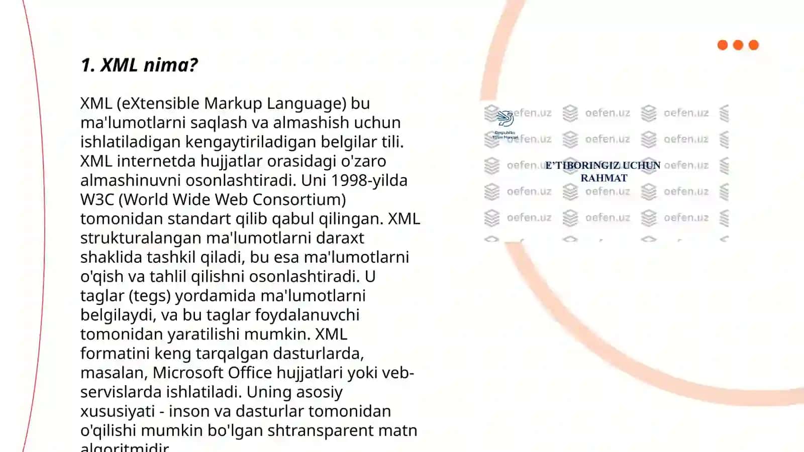 XML bilan ishlash 3