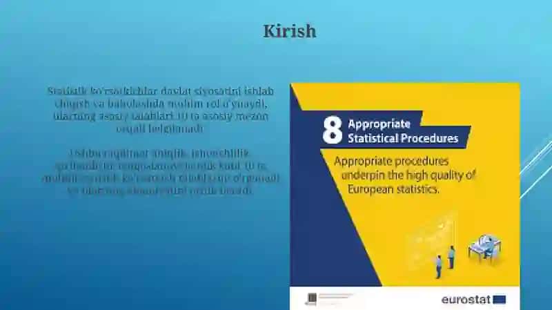 Statistika koʻrsatkichlariga qoʻyiladigan asosiy talablari 3