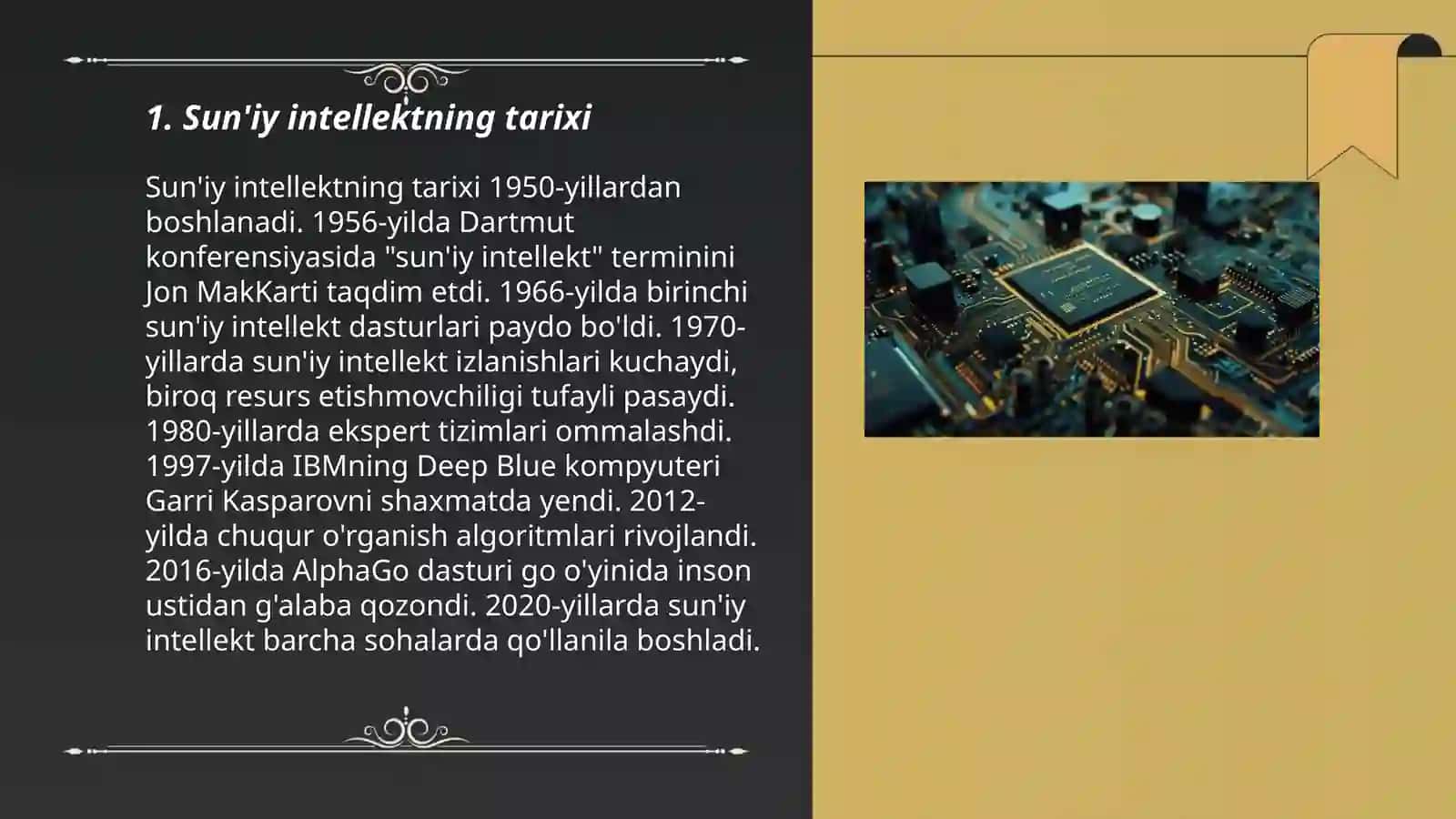 Sun'iy Intellektning Tarixi 3
