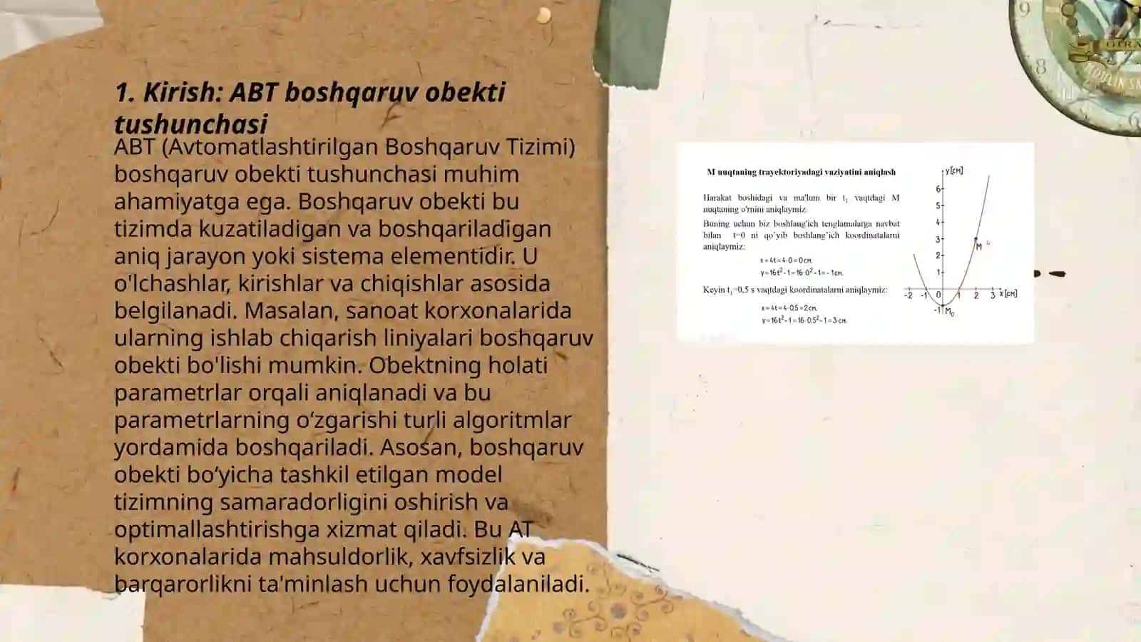 ABT boshqaruv obekti sifatida quyi b'eyf satxini differensial tenglamasini tuzish va uzatish funksiyasini aniqlash 3