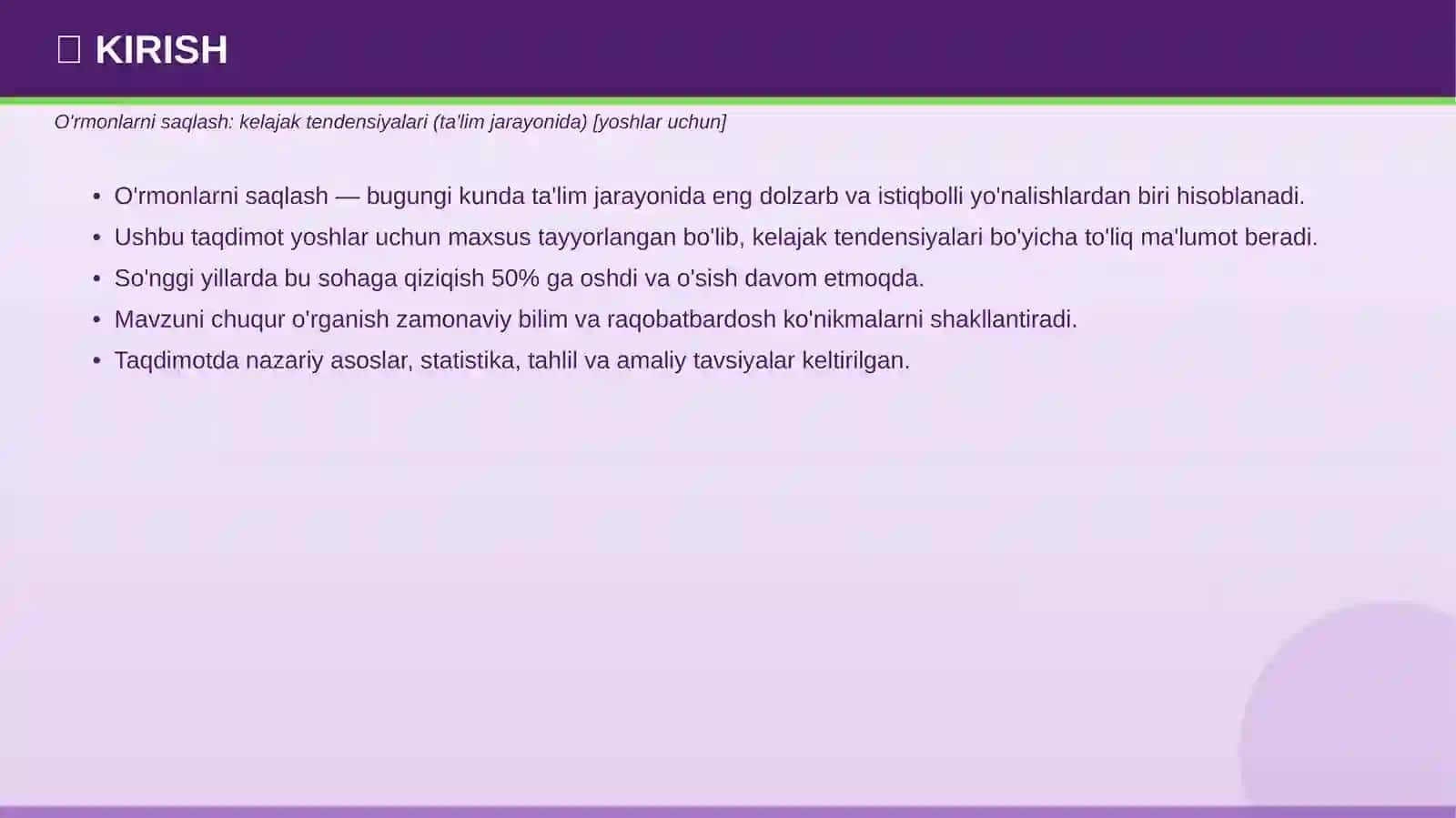 O'rmonlarni saqlash: kelajak tendensiyalari (ta'lim jarayonida) [yoshlar uchun] 3
