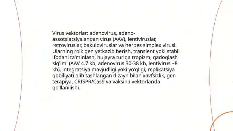 Viruslardan gen injeneriyasida foydalanish 3