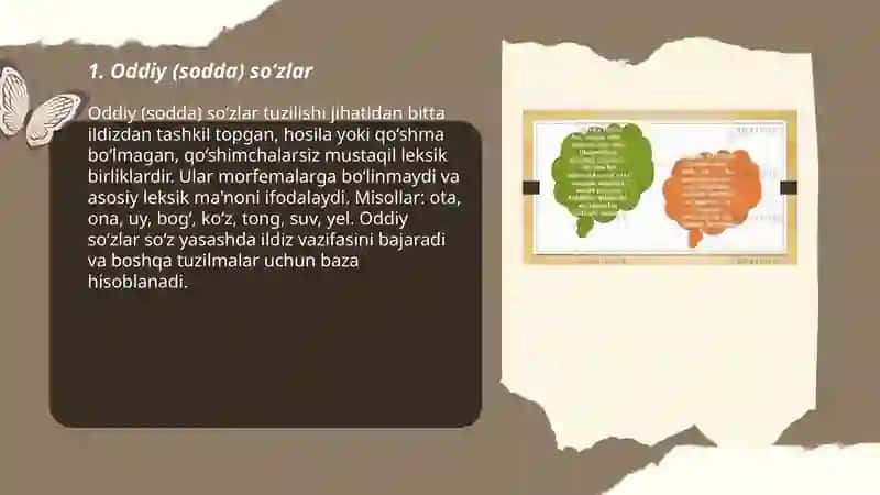 Oddiy (sodda) so‘zlar 3